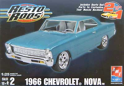 1966 シェビー ノバ レストロッド プラモデル (AMT/ERTL 1/25 カーモデル No.38373) 商品画像