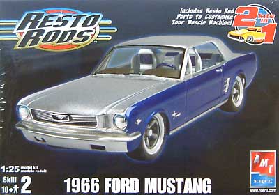 1966 マスタング ハードトップ レストロッド プラモデル (AMT/ERTL 1/25 カーモデル No.38377) 商品画像