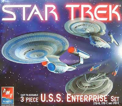 U.S.S. エンタープライズ 3隻セット B プラモデル (amt スタートレック（STAR TREK）シリーズ No.38388) 商品画像