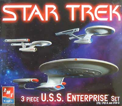 U.S.S. エンタープライズ 3隻セット A プラモデル (amt スタートレック（STAR TREK）シリーズ No.38387) 商品画像