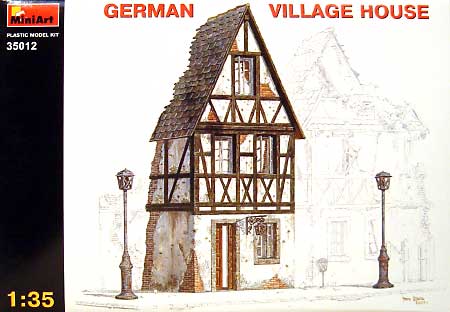 ドイツの農村の家 プラモデル (ミニアート 1/35 ビルディング＆アクセサリー シリーズ No.35012) 商品画像