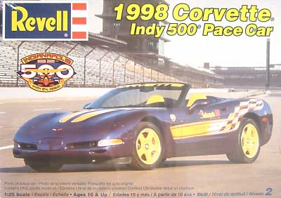 1998 コルベット インディ500 ペースカー プラモデル (レベル カーモデル No.02857) 商品画像