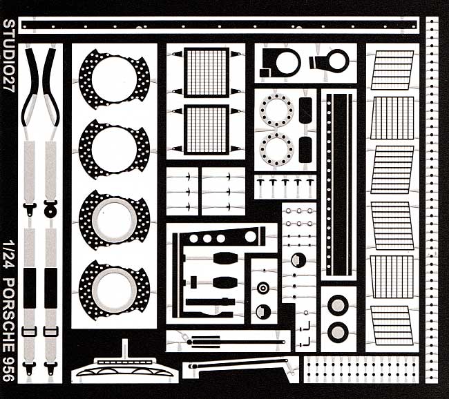 ポルシェ 956 グレードアップパーツ エッチング (スタジオ27 ツーリングカー/GTカー デティールアップパーツ No.FP2435) 商品画像_1