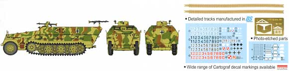 Sd.Kfz.251/1 Ausf.D 装甲兵員輸送車 プラモデル (ドラゴン 1/72 アーマー シリーズ No.7225) 商品画像_2