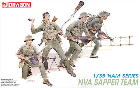 北ベトナム 突撃チーム プラモデル (ドラゴン 1/35 NAM Series No.3308) 商品画像