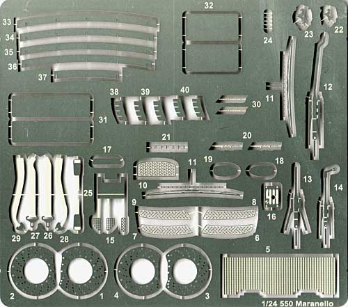 フェラーリ 550 マラネロ グレードアップパーツ エッチング (スタジオ27 ツーリングカー/GTカー デティールアップパーツ No.FP2482) 商品画像_1