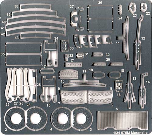 フェラーリ 575M マラネロ グレードアップパーツ エッチング (スタジオ27 ツーリングカー/GTカー デティールアップパーツ No.FP2483) 商品画像_1