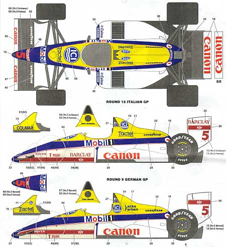 ウイリアムズ FW12 '88 トランスキット (スタジオ27 F-1 トランスキット No.TK2020C) 商品画像_2