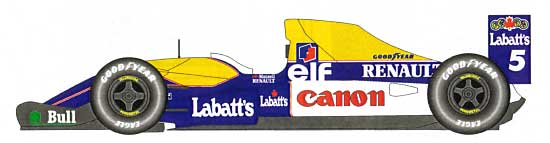 ウイリアムズ FW14B ワールドチャンピオン 1992年 レジン (スタジオ27 F-1 オリジナルキット （スタンダードシリーズ） No.FK20187) 商品画像_2