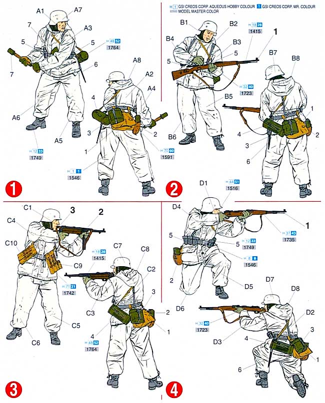 WW2 ドイツ軍 ウインターコンバット 冬季装備兵 東部戦線 1942/43 プラモデル (ドラゴン 1/35 '39-'45 Series No.6154) 商品画像_2