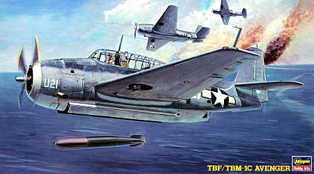 TBF/TBM-1C アベンジャー (アメリカ海軍 艦上雷撃機） プラモデル (ハセガワ 1/72 飛行機 APシリーズ No.AP033) 商品画像