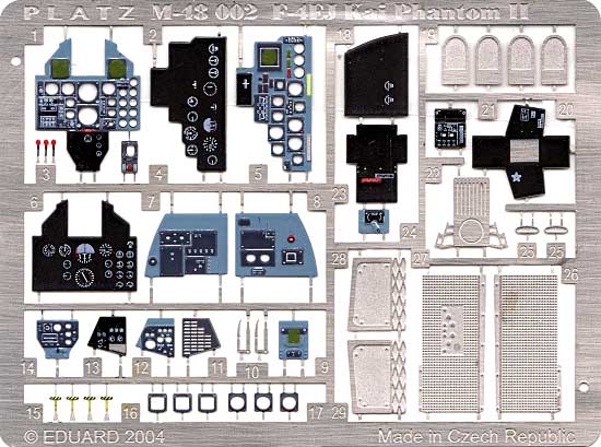 航空自衛隊 Ｆ-4EJ改用 エッチングパーツ エッチング (プラッツ 1/48 アクセサリーパーツ No.M48-002) 商品画像_1