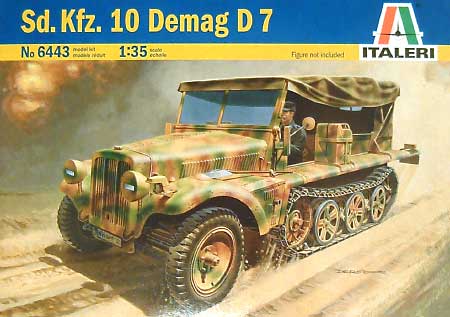 ドイツ 1トン ハーフトラック Sd.Kfz.10 デマーグD7 プラモデル (イタレリ 1/35 ミリタリーシリーズ No.6443) 商品画像