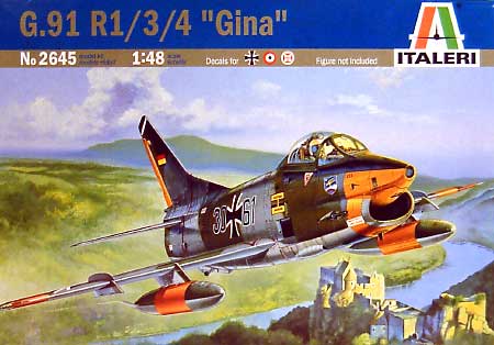 アエリタリア G.91 R/1 R/3 R/4 ジーナ プラモデル (イタレリ 1/48 飛行機シリーズ No.2645) 商品画像