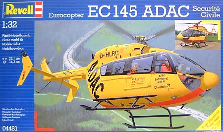 ユーロコプター EC145 ADAC プラモデル (レベル 1/32 Aircraft No.04481) 商品画像