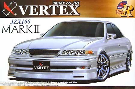 ヴェルテックス JZX100 マーク2 (後期型） プラモデル (アオシマ 1/24 Sパッケージ・バージョンR No.091) 商品画像