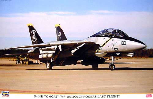 Ｆ-14B トムキャット VF-103 ジョリーロジャース ラストフライト プラモデル (ハセガワ 1/48 飛行機 限定生産 No.09677) 商品画像