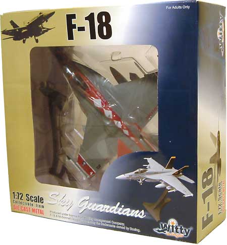 F/A-18F スーパーホーネット VFA-102 ダイアモンドバックス 50周年記念塗装機 完成品 (ウイッティ・ウイングス 1/72 スカイ ガーディアン シリーズ （現用機） No.74048) 商品画像
