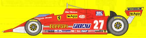 フェラーリ 126CX 西アメリカGP予選 1981 レジン (スタジオ27 F-1 オリジナルキット （スタンダードシリーズ） No.ＦR2010) 商品画像_2