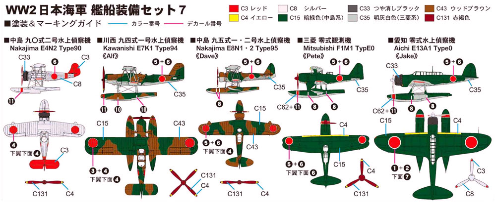 WW2 日本海軍艦船装備セット 7 プラモデル (ピットロード スカイウェーブ E シリーズ No.E012) 商品画像_2