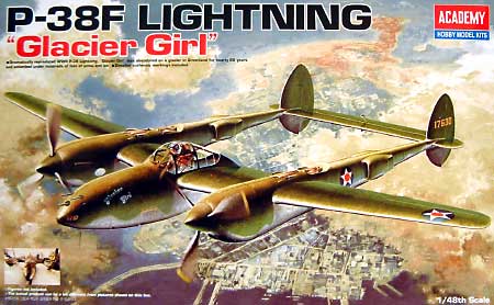 P-38F ライトニング グラシア ガール プラモデル (アカデミー 1/48 Aircrafts No.12208) 商品画像