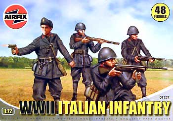 イタリア軍歩兵セット プラモデル (エアフィックス 1/72 AFV No.01757) 商品画像
