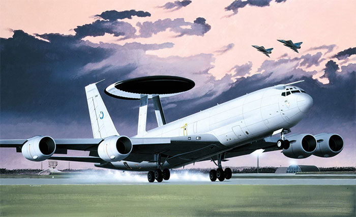 ボーイング E-3F / E-3B AWACS プラモデル (エレール 1/72 エアクラフト No.80383) 商品画像