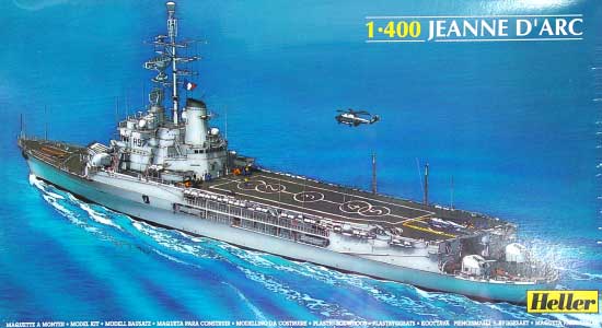 フランス海軍 ヘリ空母 ジャンヌ・ダルク プラモデル (エレール 1/400 艦船モデル No.81034) 商品画像