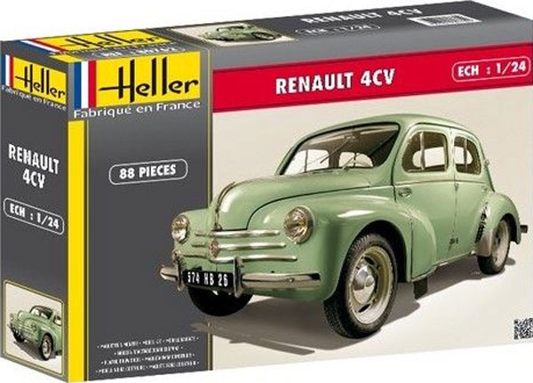 ルノー 4CV プラモデル (エレール 1/24 カーモデル No.80762) 商品画像