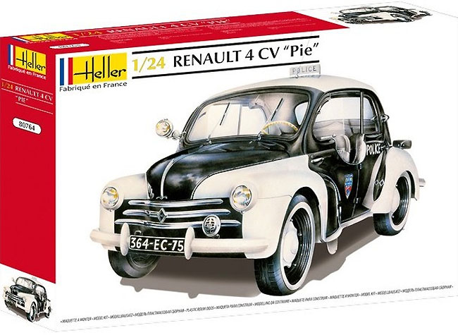 ルノー 4CV フランス・パリ警察 プラモデル (エレール 1/24 カーモデル No.80764) 商品画像