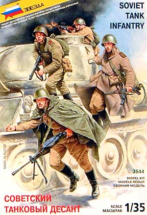 WW2 ソビエト戦車随伴歩兵 プラモデル (ズベズダ （Zvezda） 1/35 ミリタリー No.3544) 商品画像