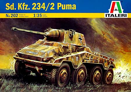 Sd.Kfz.234/2 プーマ プラモデル (イタレリ 1/35 ミリタリーシリーズ No.0202) 商品画像