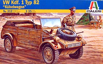 キューベル ワーゲン (VW Kdf.1 Typ82） プラモデル (イタレリ 1/35 ミリタリーシリーズ No.0312) 商品画像