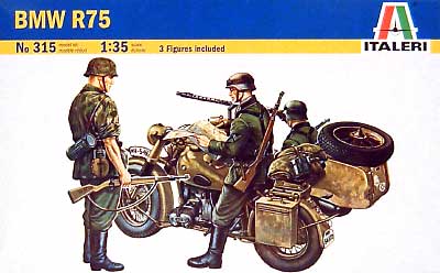 BMW R75 サイドカー プラモデル (イタレリ 1/35 ミリタリーシリーズ No.0315) 商品画像