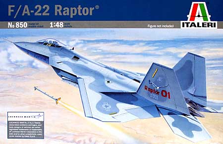 F-22 ラプター プラモデル (イタレリ 1/48 飛行機シリーズ No.0850) 商品画像