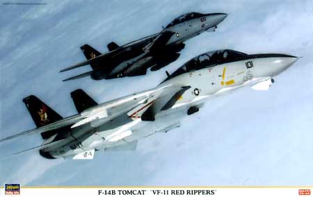 Ｆ-14B トムキャット VF-11 レッドリッパーズ プラモデル (ハセガワ 1/48 飛行機 限定生産 No.09687) 商品画像