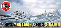 エアフィックス 1/600 Warships 英海軍艦艇セット マンクスマン & サフォーク