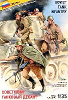 ズベズダ （Zvezda） 1/35 ミリタリー WW2 ソビエト戦車随伴歩兵