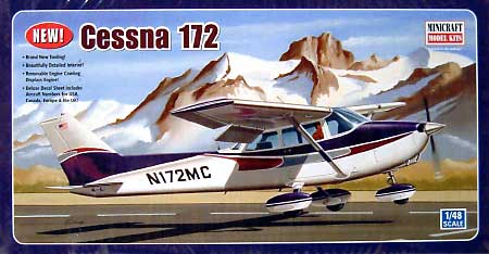 セスナ 172 (車輪タイプ） プラモデル (ミニクラフト 1/48 航空機プラスチックモデルキット No.11635) 商品画像