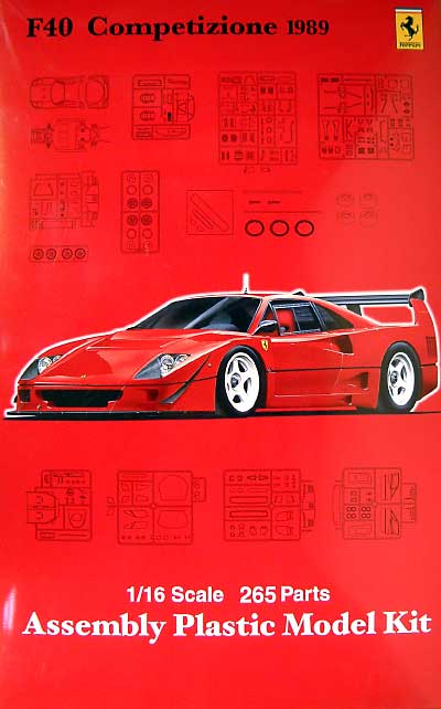 フェラーリ F40 コンペティツィオーネ 1989 プラモデル (フジミ 1/16 スーパーカーシリーズ No.013) 商品画像