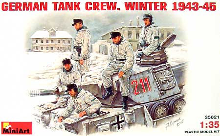 ドイツ戦車兵セット (防寒服） 1943-1945 プラモデル (ミニアート 1/35 WW2 ミリタリーミニチュア No.35021) 商品画像