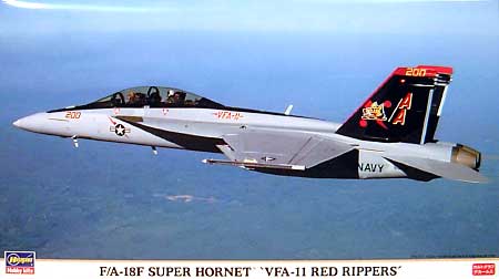 F/A-18F スーパーホーネット VFA-11 レッドリッパーズ プラモデル (ハセガワ 1/72 飛行機 限定生産 No.00809) 商品画像