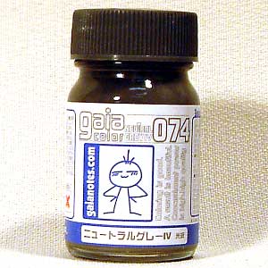 074 ニュートラルグレー 4 (光沢） 塗料 (ガイアノーツ ガイアカラー No.33074) 商品画像