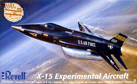 X-15 Experimental Aircraft プラモデル (レベル 1/72 飛行機 No.05247) 商品画像