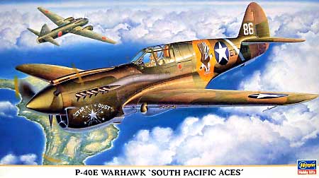 P-40E ウォーホーク サウス パシフィック エーセス プラモデル (ハセガワ 1/48 飛行機 限定生産 No.09702) 商品画像