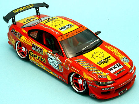 HKS S15 シルビア 2004年仕様 ミニカー (ホットワークスレーシングファクトリー 1/24 Ｄ1グランプリシリーズ No.HW24008A) 商品画像_3