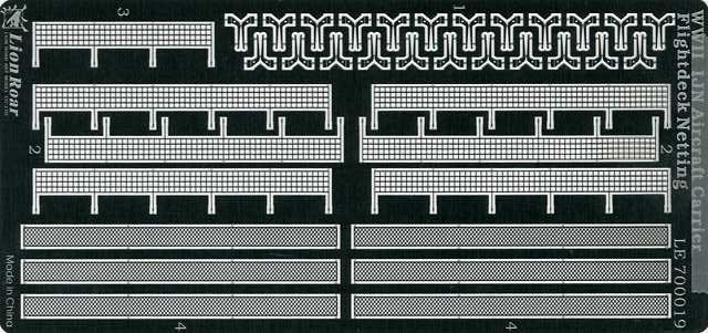 WW2 日本海軍用 4 空母甲板用ネット エッチング (ライオンロア 1/700 艦船用エッチングパーツ No.LE700019) 商品画像_2