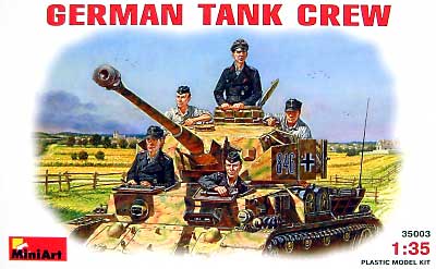 ドイツ戦車兵 車乗シーン (GERMAN TANK CREW） プラモデル (ミニアート 1/35 WW2 ミリタリーミニチュア No.35003) 商品画像