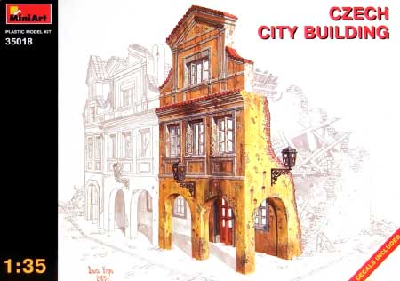 チェコの都市の建物 プラモデル (ミニアート 1/35 ビルディング＆アクセサリー シリーズ No.35018) 商品画像