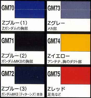 ゼータガンダム ベーシックセット マーカー (GSIクレオス ガンダムマーカー No.GMS116) 商品画像_2